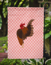 Load image into Gallery viewer, Malaysian Serama Chicken Pink Check Garden Flag - Outdoor Decorative Yard Flag