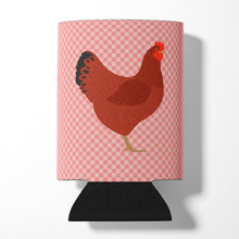 Load image into Gallery viewer, New Hampshire Red Chicken Pink Check Can or Bottle Hugger BB7843CC