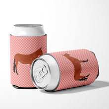 Load image into Gallery viewer, Mule Pink Check Can or Bottle Hugger BB7845CC