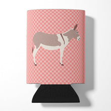 Load image into Gallery viewer, Australian Teamster Donkey Pink Check Can or Bottle Hugger BB7846CC