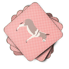 Load image into Gallery viewer, Australian Teamster Donkey Pink Check Foam Coaster  BB7846FC