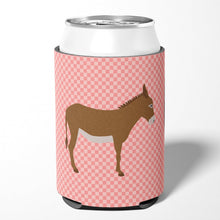 Load image into Gallery viewer, Cotentin Donkey Pink Check Can or Bottle Hugger BB7849CC