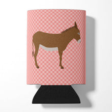 Load image into Gallery viewer, Cotentin Donkey Pink Check Can or Bottle Hugger BB7849CC