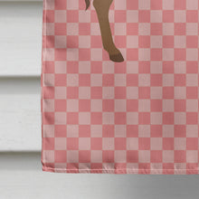 Load image into Gallery viewer, Cotentin Donkey Pink Check Flag Canvas House Size BB7849CHF
