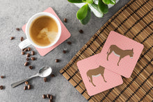 Load image into Gallery viewer, Cotentin Donkey Pink Check Foam Coaster  BB7849FC