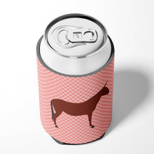 Load image into Gallery viewer, Hinny Horse Donkey Pink Check Can or Bottle Hugger BB7850CC