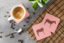 Load image into Gallery viewer, Hinny Horse Donkey Pink Check Foam Coaster  BB7850FC