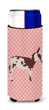Load image into Gallery viewer, American Spotted Donkey Pink Check   Hugger for slim cans