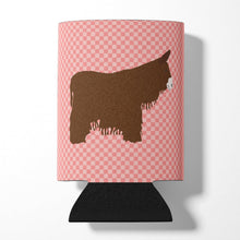 Load image into Gallery viewer, Poitou Poiteuin Donkey Pink Check Can or Bottle Hugger BB7852CC