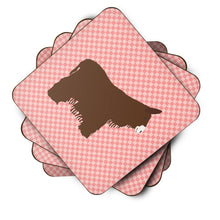 Load image into Gallery viewer, Poitou Poiteuin Donkey Pink Check Foam Coaster  BB7852FC