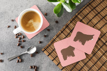 Load image into Gallery viewer, Poitou Poiteuin Donkey Pink Check Foam Coaster  BB7852FC