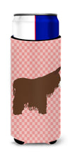Load image into Gallery viewer, Poitou Poiteuin Donkey Pink Check   Hugger for slim cans