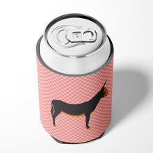 Load image into Gallery viewer, Catalan Donkey Pink Check Can or Bottle Hugger BB7855CC