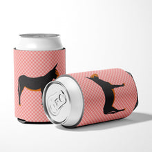 Load image into Gallery viewer, Catalan Donkey Pink Check Can or Bottle Hugger BB7855CC