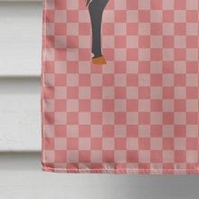 Load image into Gallery viewer, Catalan Donkey Pink Check Flag Canvas House Size BB7855CHF