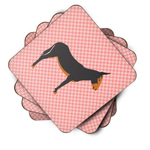 Load image into Gallery viewer, Catalan Donkey Pink Check Foam Coaster  BB7855FC