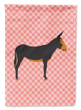 Load image into Gallery viewer, Catalan Donkey Pink Check Garden Flag - Outdoor Decorative Yard Flag