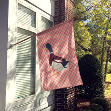 Load image into Gallery viewer, Rouen Duck Pink Check Flag Canvas House Size BB7856CHF