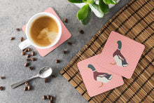 Load image into Gallery viewer, Rouen Duck Pink Check Foam Coaster  BB7856FC