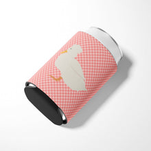 Load image into Gallery viewer, Crested Duck Pink Check Can or Bottle Hugger BB7857CC