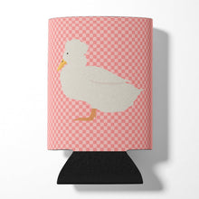Load image into Gallery viewer, Crested Duck Pink Check Can or Bottle Hugger BB7857CC