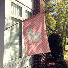 Load image into Gallery viewer, Crested Duck Pink Check Flag Canvas House Size BB7857CHF