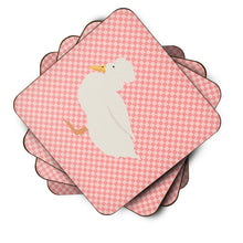 Load image into Gallery viewer, Crested Duck Pink Check Foam Coaster  BB7857FC