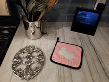 Load image into Gallery viewer, Crested Duck Pink Check Pot Holders - Set of 2 - Heat-Resistant Kitchen Essentials BB7857PTHD