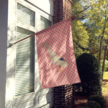 Load image into Gallery viewer, West Harlequin Duck Pink Check Flag Canvas House Size BB7858CHF