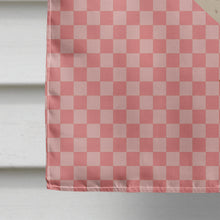 Load image into Gallery viewer, West Harlequin Duck Pink Check Flag Canvas House Size BB7858CHF
