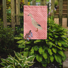 Load image into Gallery viewer, West Harlequin Duck Pink Check Garden Flag - Outdoor Decorative Yard Flag