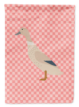 Load image into Gallery viewer, West Harlequin Duck Pink Check Garden Flag - Outdoor Decorative Yard Flag