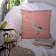 Load image into Gallery viewer, West Harlequin Duck Pink Check Throw Pillow - 14x14 Decorative Pillow – Art for Your Home &amp; Patio BB7858PW1414