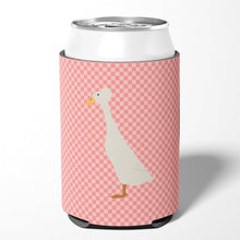 Load image into Gallery viewer, Bali Duck Pink Check Can or Bottle Hugger BB7859CC