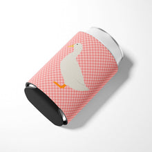 Load image into Gallery viewer, American Pekin Duck Pink Check Can or Bottle Hugger BB7860CC