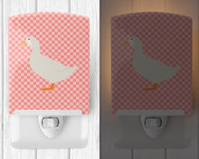 Load image into Gallery viewer, American Pekin Duck Pink Check Ceramic Night Light BB7860CNL