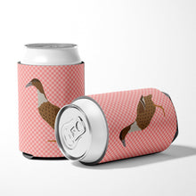 Load image into Gallery viewer, Dutch Hook Bill Duck Pink Check Can or Bottle Hugger BB7861CC