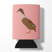 Load image into Gallery viewer, Dutch Hook Bill Duck Pink Check Can or Bottle Hugger BB7861CC
