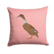 Load image into Gallery viewer, Dutch Hook Bill Duck Pink Check Throw Pillow - 14x14 Decorative Pillow – Art for Your Home &amp; Patio BB7861PW1414