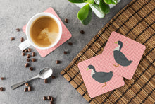 Load image into Gallery viewer, Blue Swedish Duck Pink Check Foam Coaster  BB7862FC