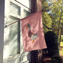 Load image into Gallery viewer, Saxony Sachsenente Duck Pink Check Flag Canvas House Size BB7863CHF