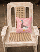 Load image into Gallery viewer, Saxony Sachsenente Duck Pink Check Fabric Decorative Pillow BB7863PW1818