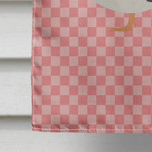 Load image into Gallery viewer, Muscovy Duck Pink Check Flag Canvas House Size BB7864CHF
