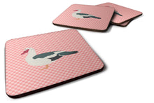 Load image into Gallery viewer, Muscovy Duck Pink Check Foam Coaster  BB7864FC