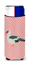 Load image into Gallery viewer, Muscovy Duck Pink Check   Hugger for slim cans