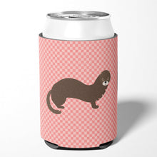 Load image into Gallery viewer, Russian or European Mink Pink Check Can or Bottle Hugger BB7868CC