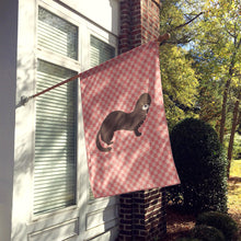 Load image into Gallery viewer, Russian or European Mink Pink Check Flag Canvas House Size BB7868CHF