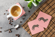 Load image into Gallery viewer, Russian or European Mink Pink Check Foam Coaster  BB7868FC