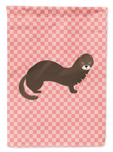 Load image into Gallery viewer, Russian or European Mink Pink Check Garden Flag - Outdoor Decorative Yard Flag
