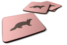 Load image into Gallery viewer, Sable Marten Pink Check Foam Coaster  BB7869FC